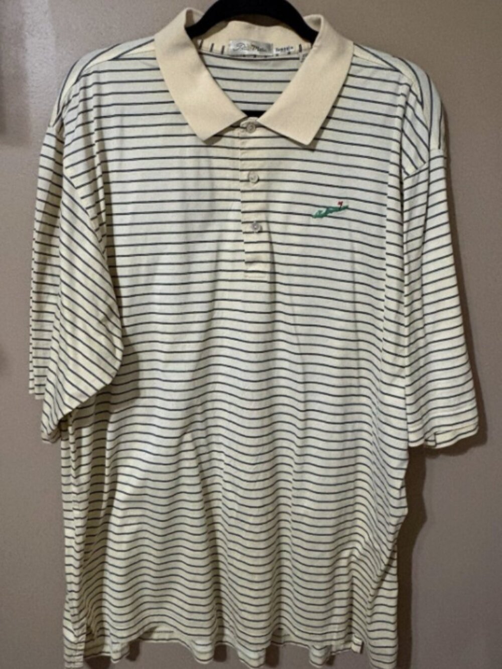 Fishers Island Club Peter Millar Golf Polo Double Mercerized Cotton Yellow XXL